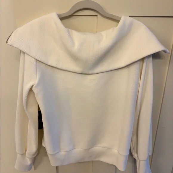 Varley Vine Cream Quarter-Zip Pullover Sweater XS EUC - Picture 6 of 11